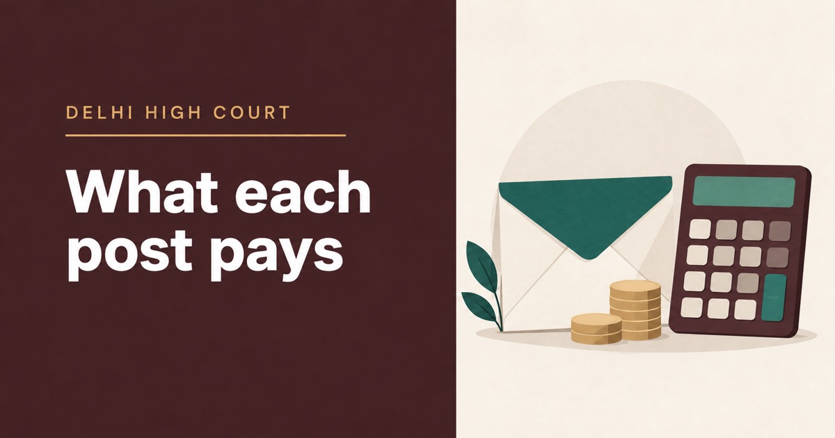 Delhi High Court Salary 2026: JJA, PA, SPA, Attendant In-Hand