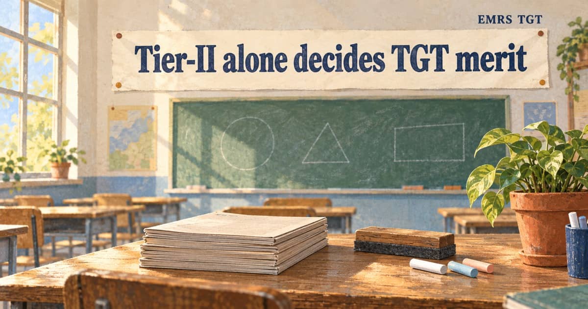 EMRS TGT Exam Pattern and Syllabus: Tier-I, Tier-II and Marking Scheme