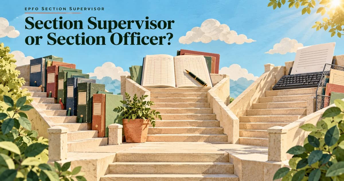 EPFO Section Supervisor vs Section Officer LDCE: Three Exams Compared