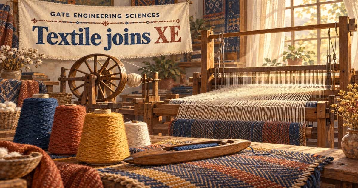 GATE 2027 Textile Paper Moves Into XE as XE9: What TF Aspirants Must Do