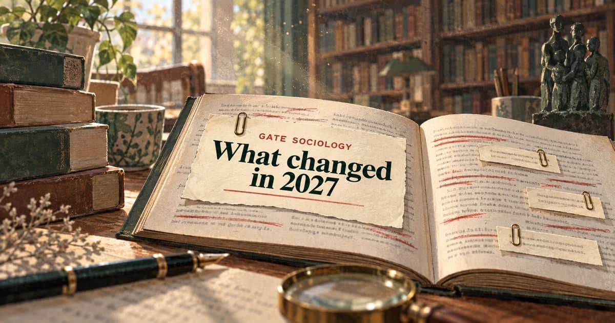 GATE Sociology 2027 Syllabus (XH-C6 → XH6): Every Change, Line by Line