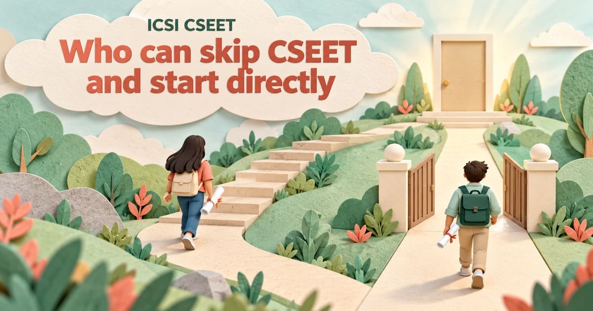 CSEET Exemption Rules: Who Can Skip the Test and Register Directly