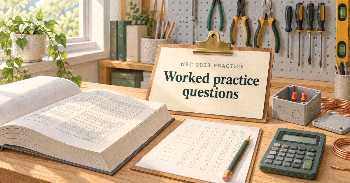 Journeyman Electrician Practice Test Questions 2026: Worked Examples