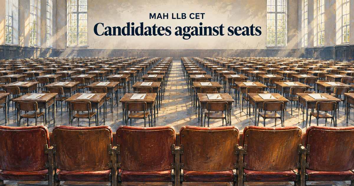 MAH LLB CET Candidates vs Seats: 5 Years of Registrations and Intake