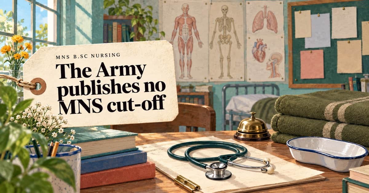 MNS Cut-Off for NEET 2026: What the Army Publishes and What It Does Not
