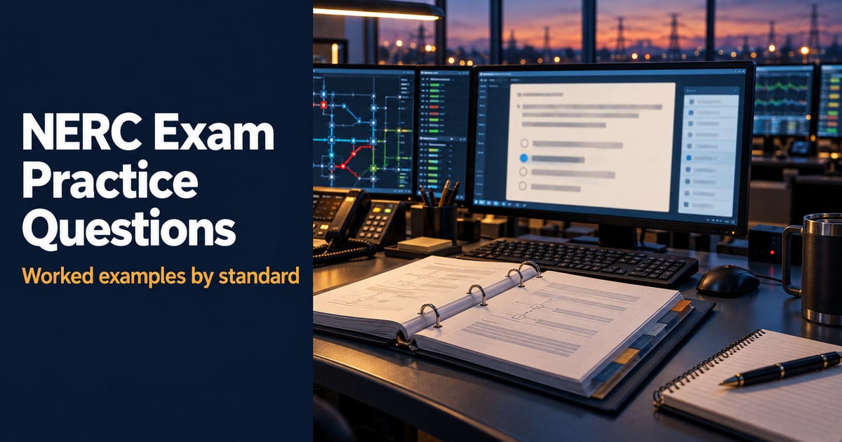 NERC Exam Practice Questions 2026: Worked Examples by Standard