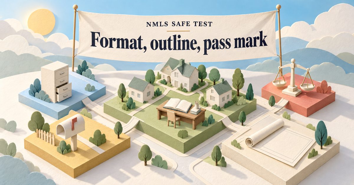 Outline Style Marks NMLS SAFE MLO Test: Format, Content Outline and Passing Score