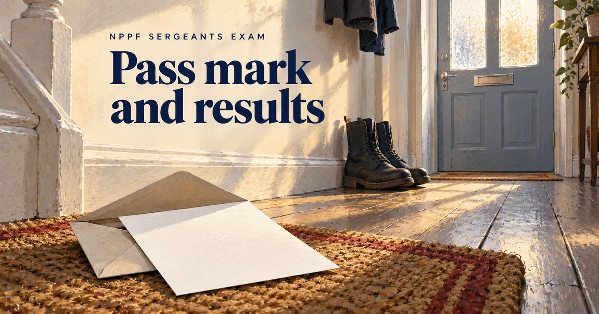 NPPF Sergeants' Exam Pass Mark, Results and Pass Rate