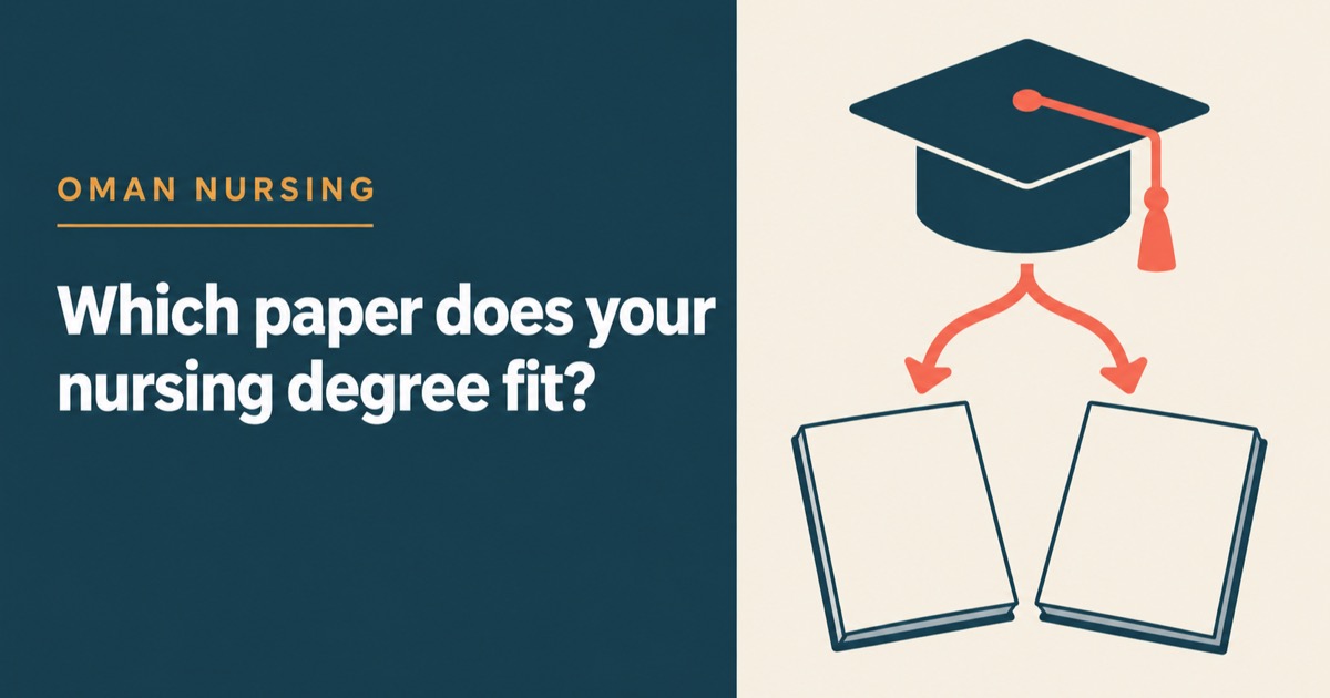 Oman Nursing Exam for Indian Nurses: GNM, B.Sc or Post-Basic — Which Paper?