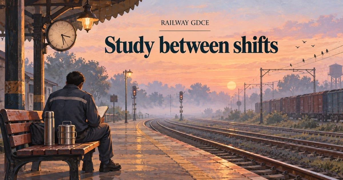Railway GDCE Study Plan for Working Employees: 4 to 6 Weeks to the CBT