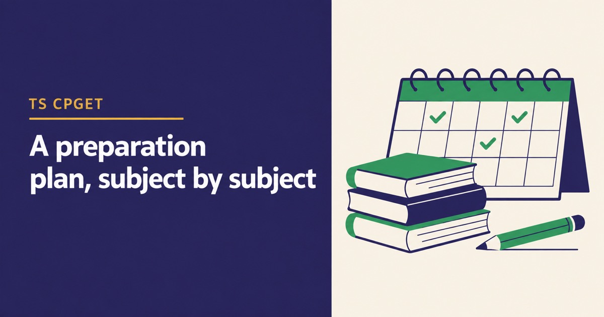 TS CPGET 2027 Preparation Plan: Timeline, Weightage and a 16-Week Schedule