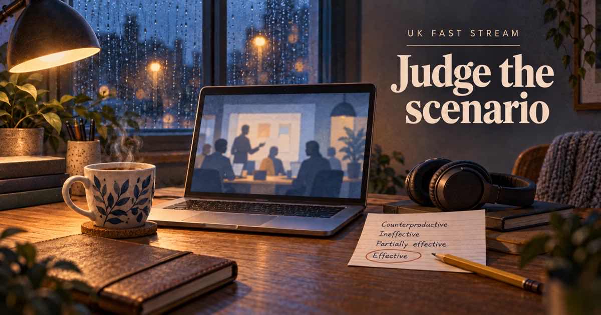 UK Fast Stream Online Tests: Work-based Scenarios and Case Study
