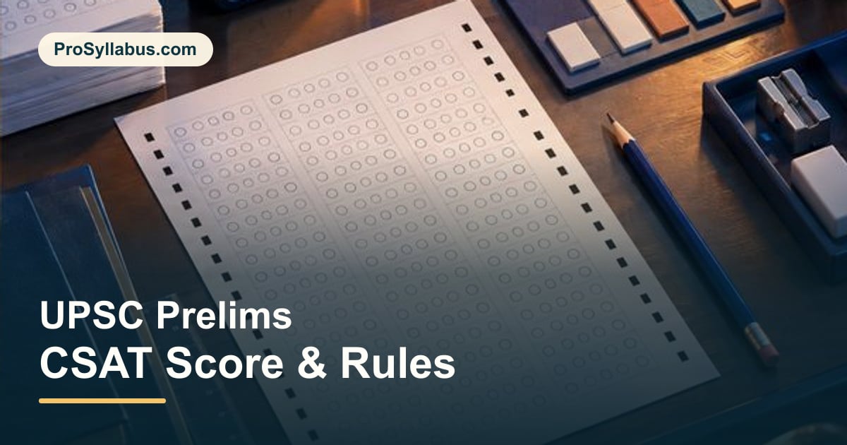 UPSC Prelims CSAT 2027: 33% Rule, Negative Marking, Calculator
