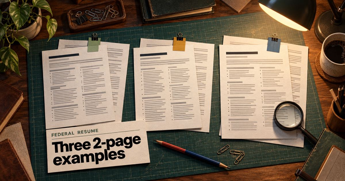 Essay Example Format Work Federal Resume Example (2026): Three 2-Page Samples for GS-7 to GS-12