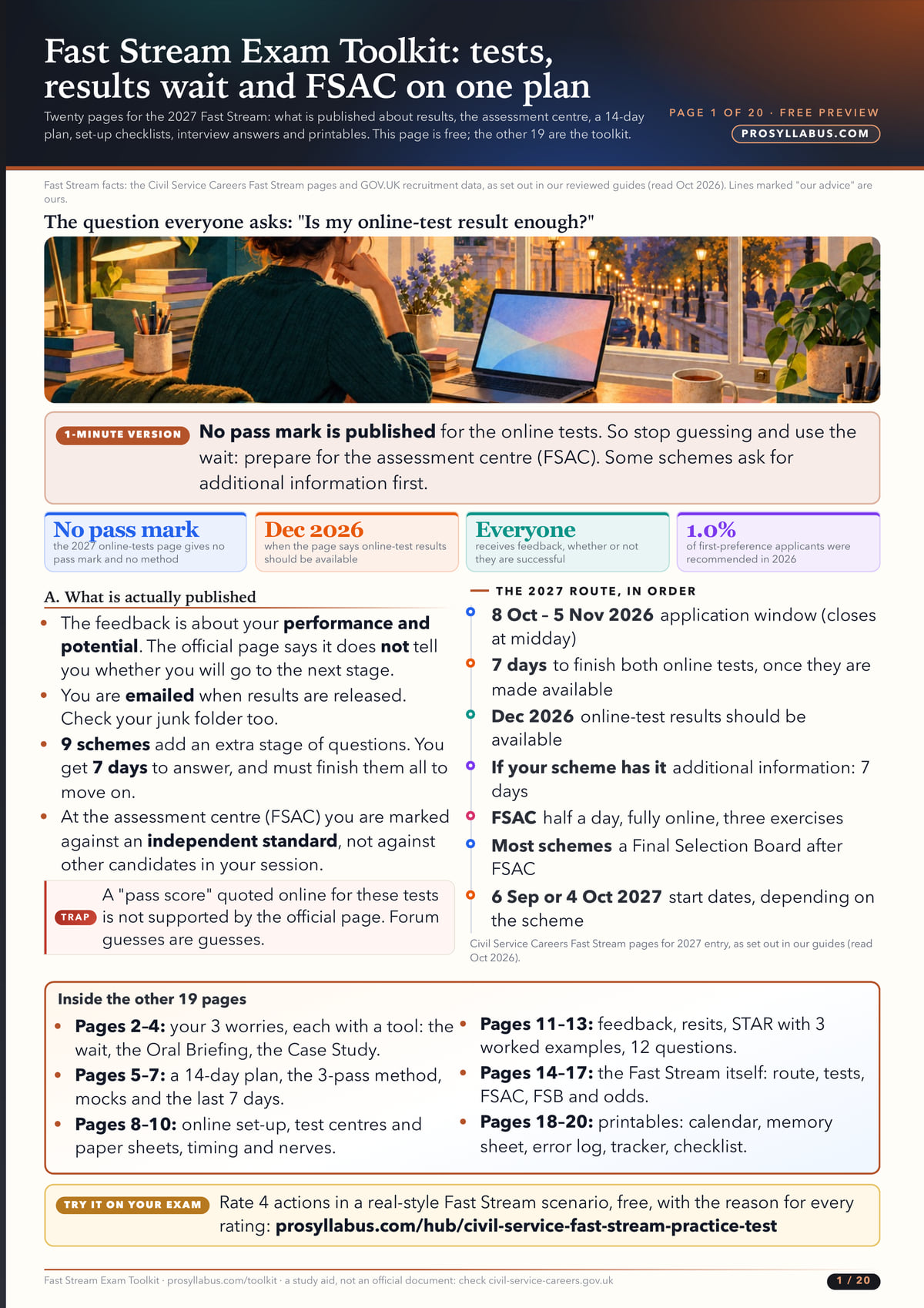 Page 1 of Fast Stream Exam Toolkit
